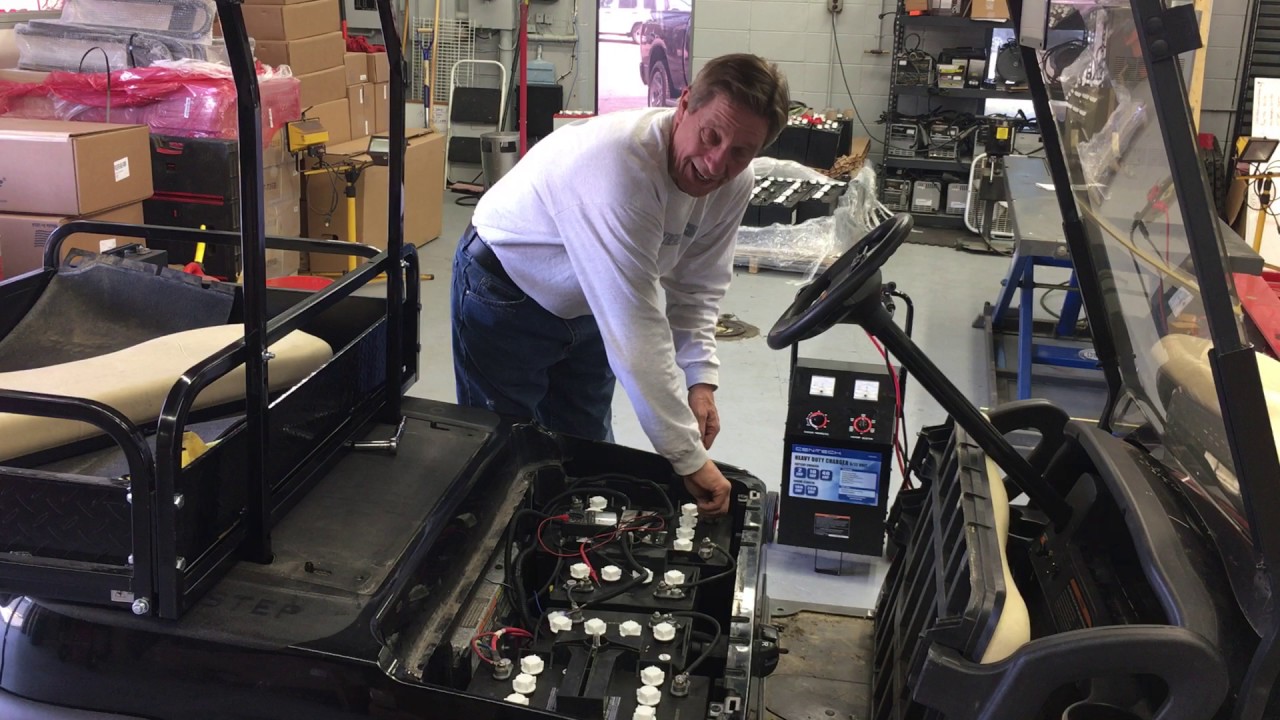 recharging dead golf cart batteries