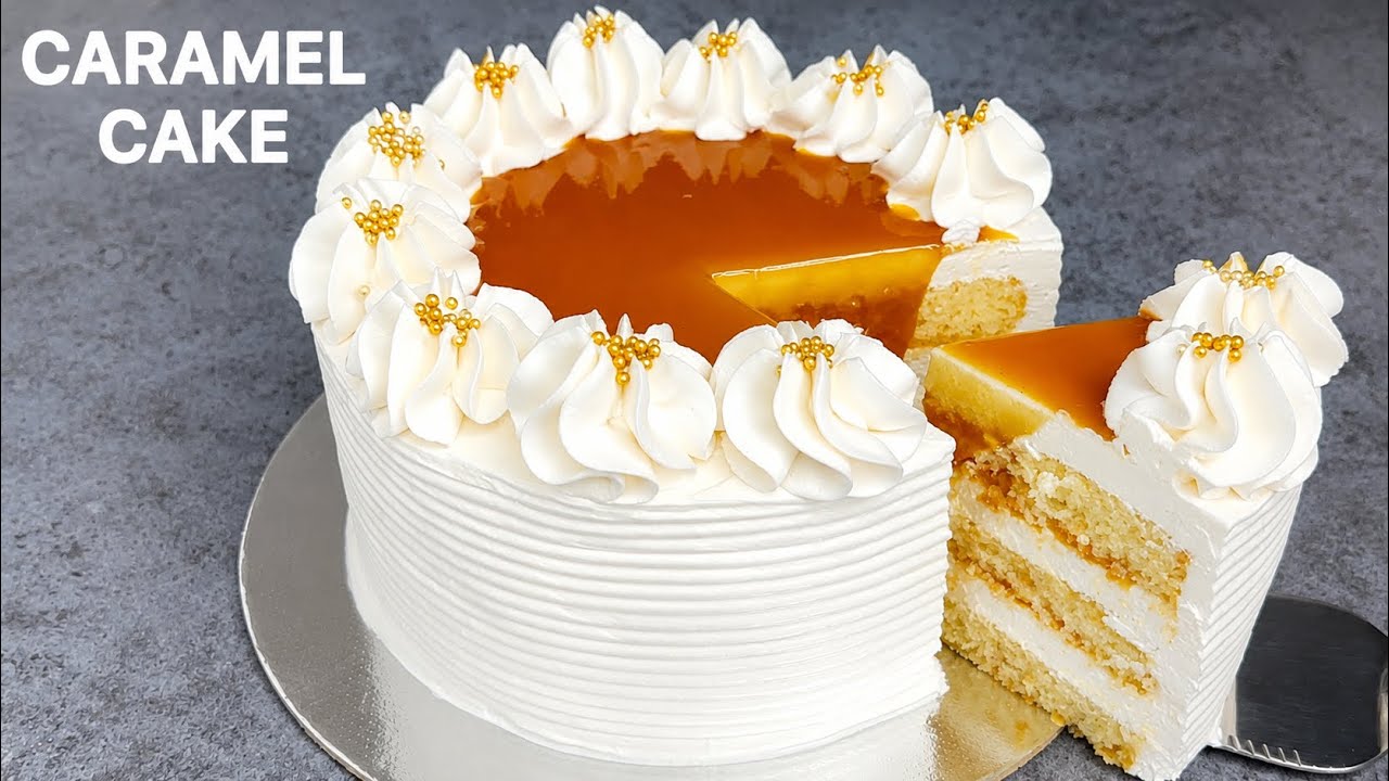 Caramel Cake Recipe | Caramel Cake Without Oven | Birthday Cake