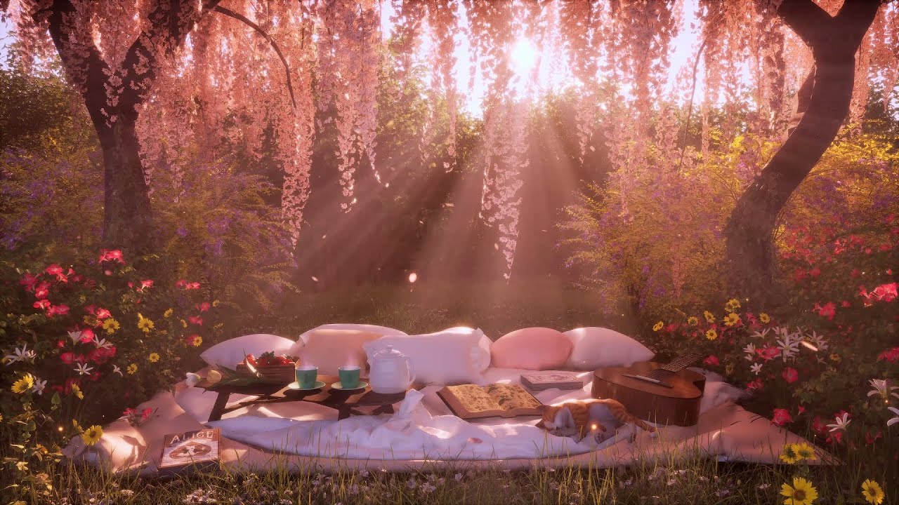Enchanted Spring Garden Ambience: 8 Hours of Tranquil Nature Sounds for Relaxation and Meditation