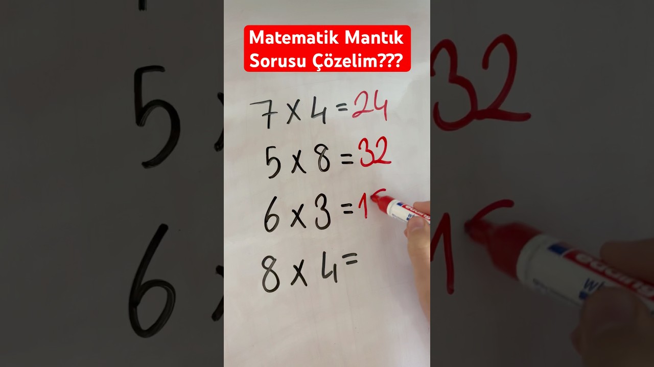 Mantık sorusu⁉️#lgs #maths #tyt #keşfet #matematik #yks #matematika #shorts #short #keşfet #ayt