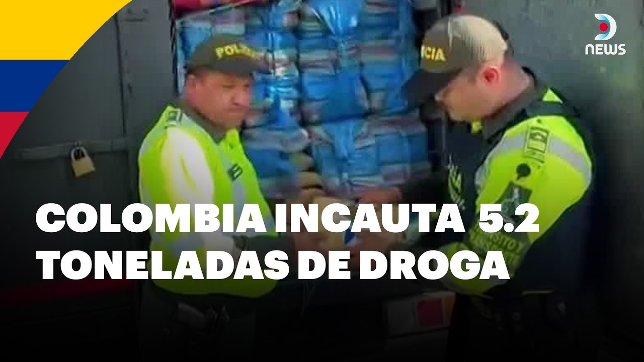 👮 Mega golpe al narcotráfico en Colombia: Hayan un furgón abandonado con 5.2 toneladas de marihuana