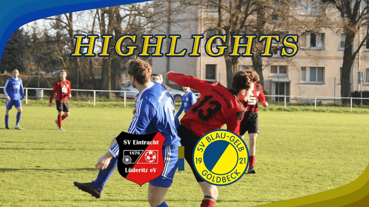 14. Spieltag der KOL Altmark Ost - SV Eintracht Lüderitz vs. SV Blau-Gelb Goldbeck