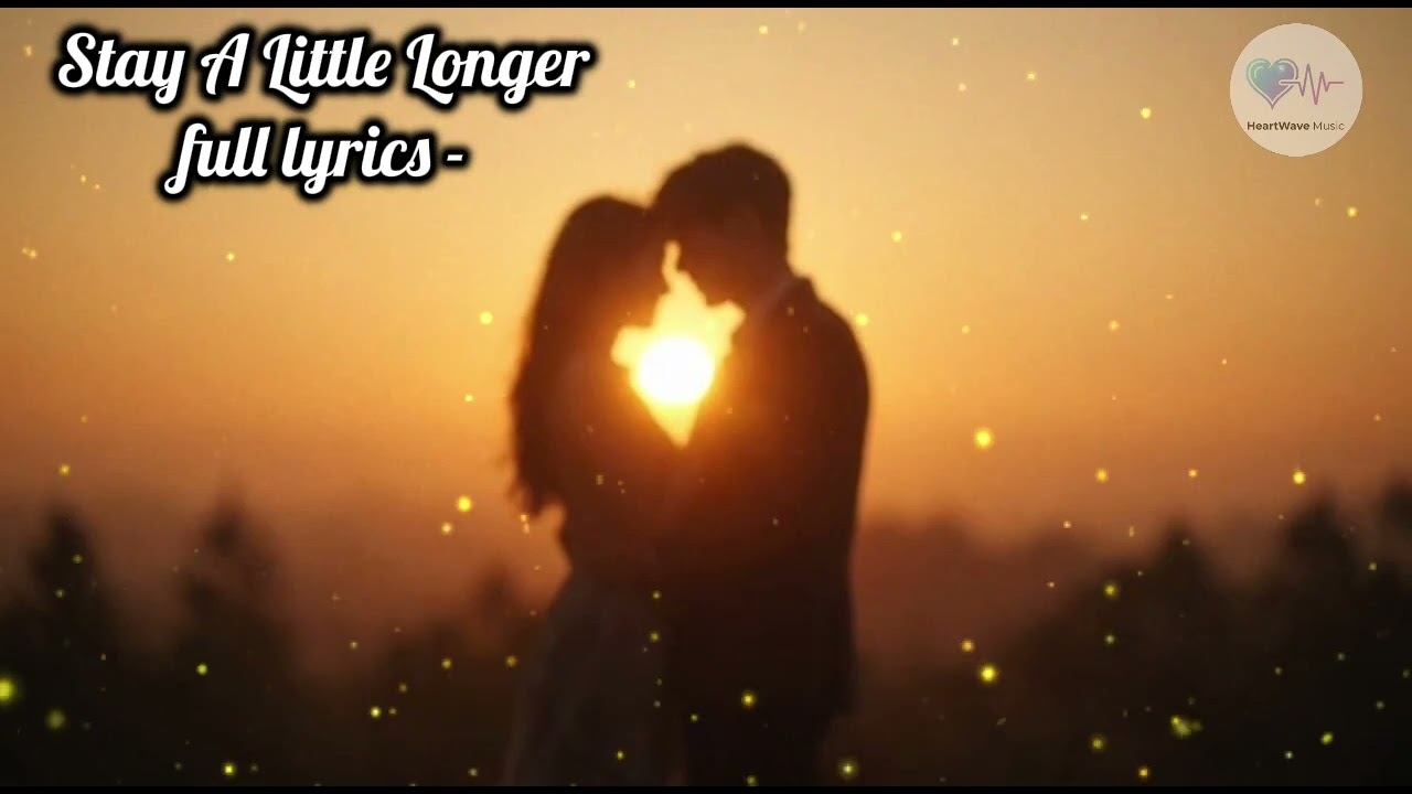 Stay A Little Longer (Lyric Video) – Emotional K-Drama Love Song | HeartWave EP2.