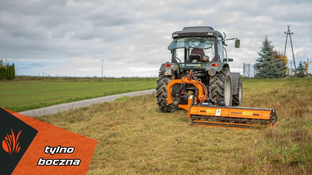 LEKKA KOSIARKA TYLNO BOCZNA ORKAN KTBL z ciągnikiem Deutz-Fahr Agroplus Ecoline 310 koszenie