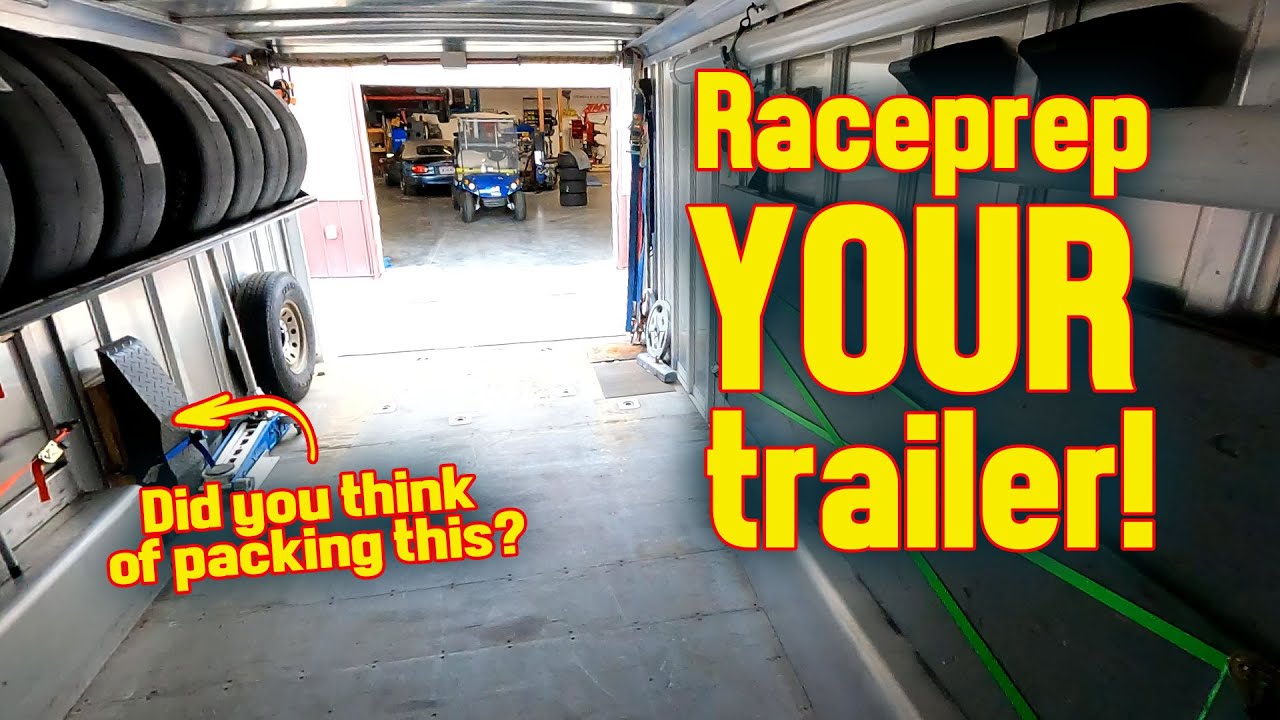 Race Trailer Setup - Everything (and then some) that you need at the race track!