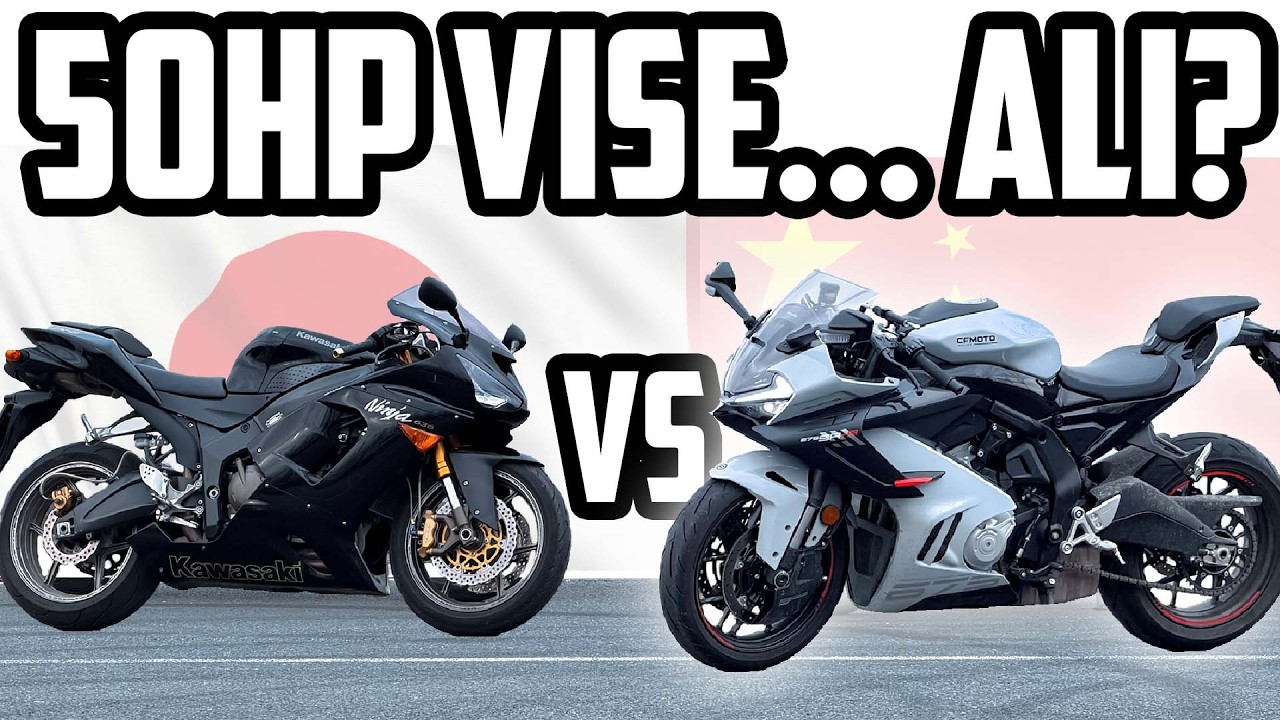 Kawasaki Ninja ZX6-R 636 (2006) vs CFMOTO 675SR-R  - 20 GODINA i 50HP razlike...ali koji je brži?