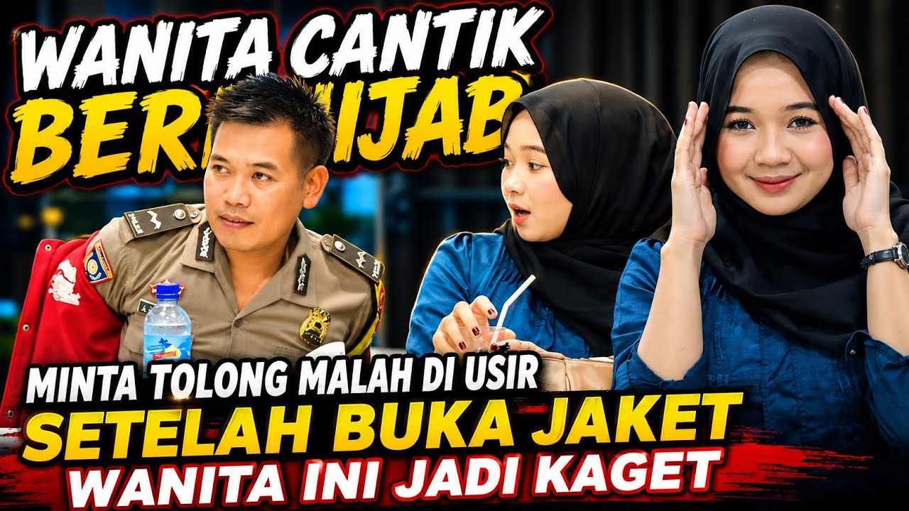 WANITA CANTIK BERHIJAB INI KAGET AWALNYA MENOLAK PRIA BERJAKET TAPI AKHIRNYA INI YANG TERJADI..😱😱