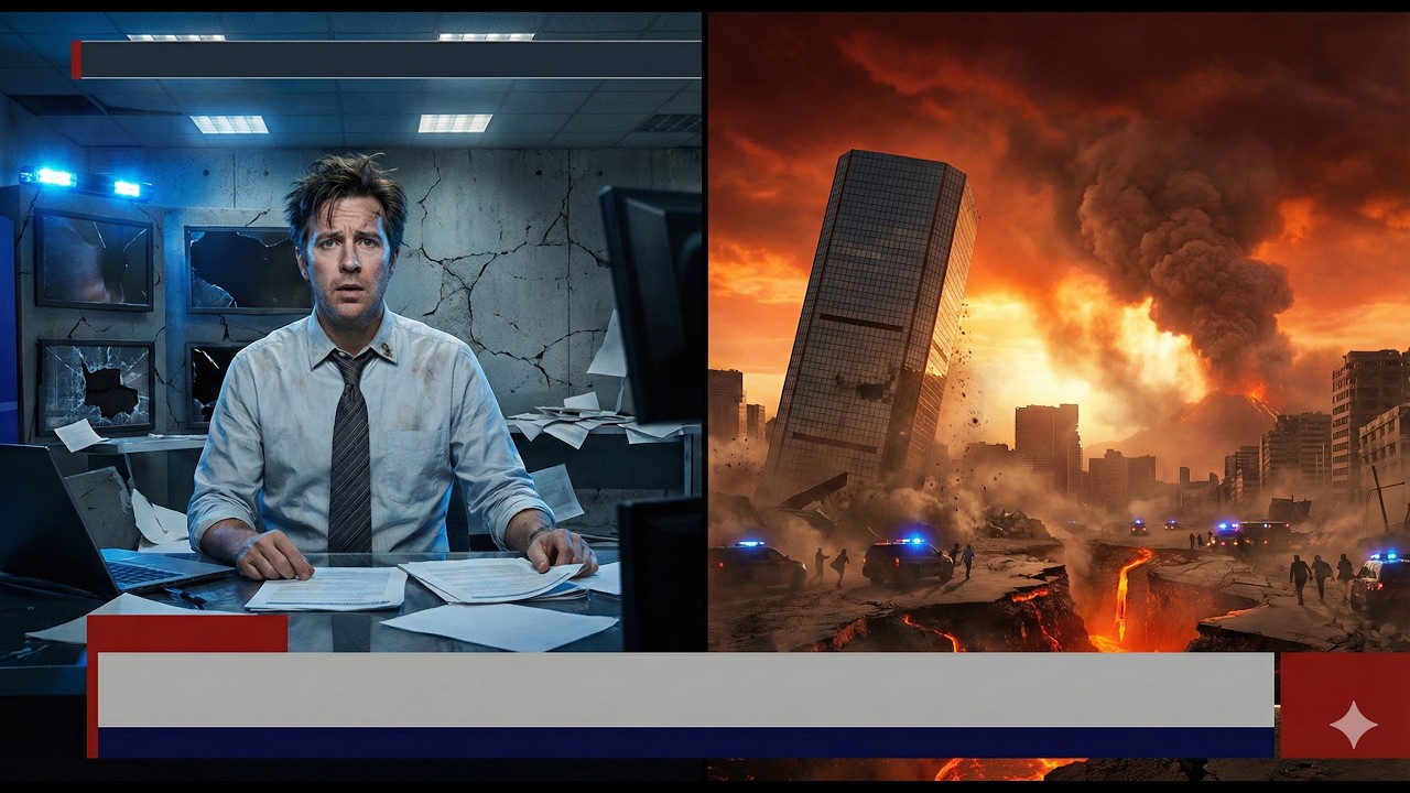 Listening To The News During The Tectonic Apocalypse 
