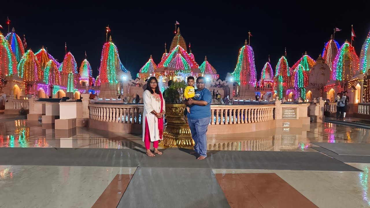 🙏🏻🤗Poicha Swaminarayan Mandir Darshan kar ne gaye #family #vlog #smruti'slife #nilkanthdham_poicha 