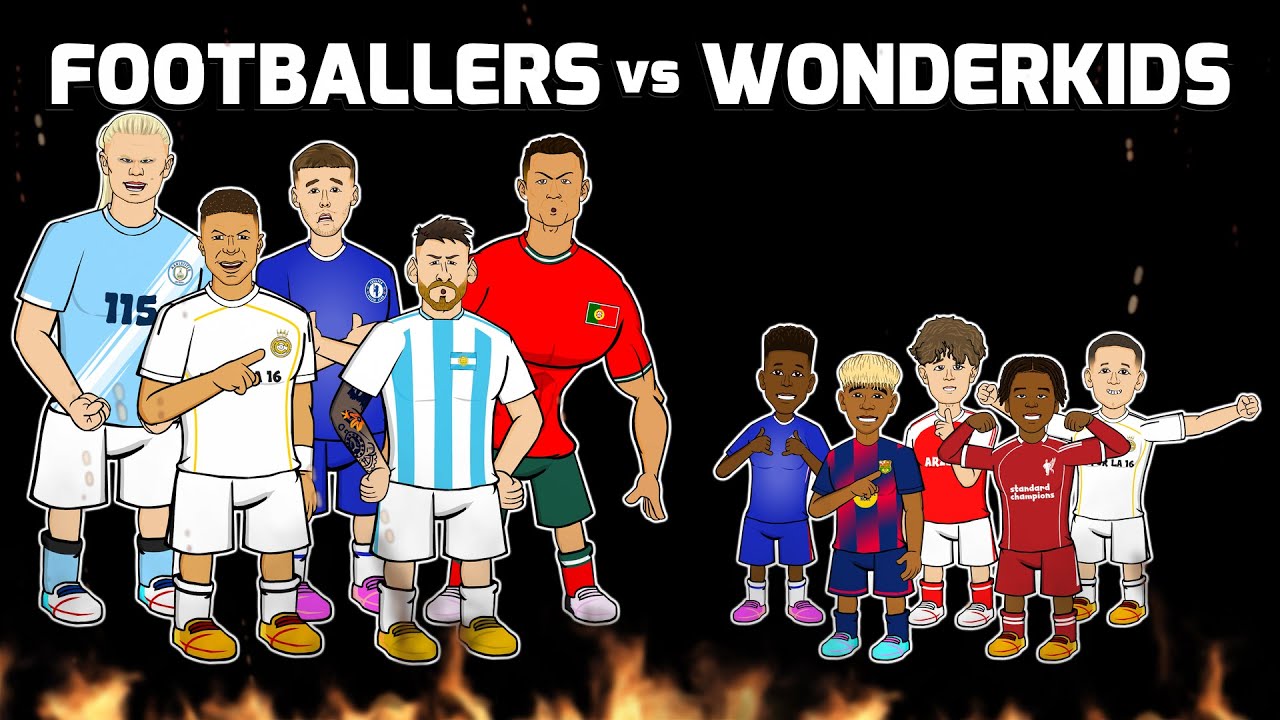 FOOTBALLERS против WONDERKIDS💥 с участием Ямала Рио Эстевао Мастантуоно и Доумана!