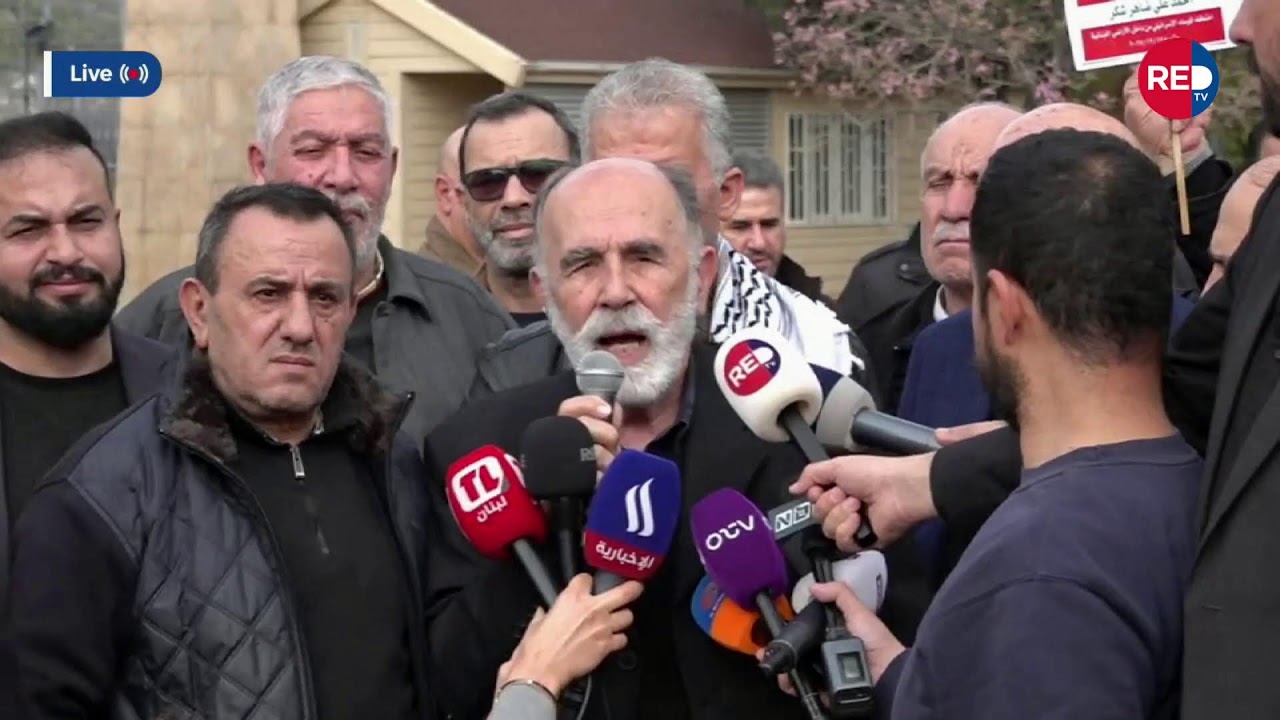 وقفه احتجاجيه من قبل  عائلة النقيق المخطوف احمد شكر في رياض الصلح