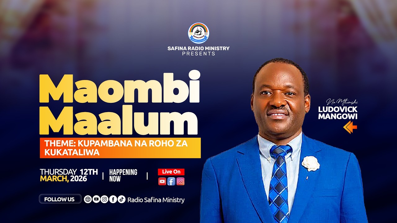 LIVE NOW 🔴LUDOVICK MANGOWI - MAOMBI YA KUPAMBANA NA ROHO ZA KUKATALIWA - 12/3/2026
