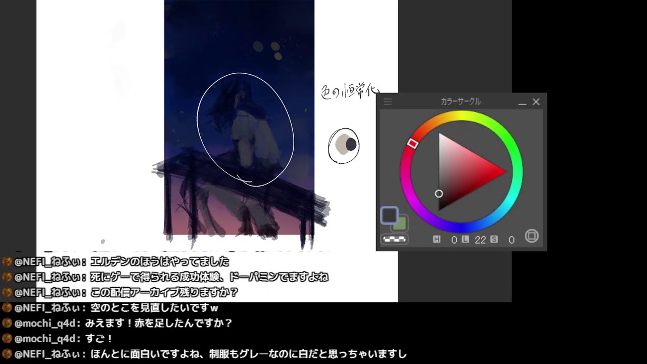 絵を描く