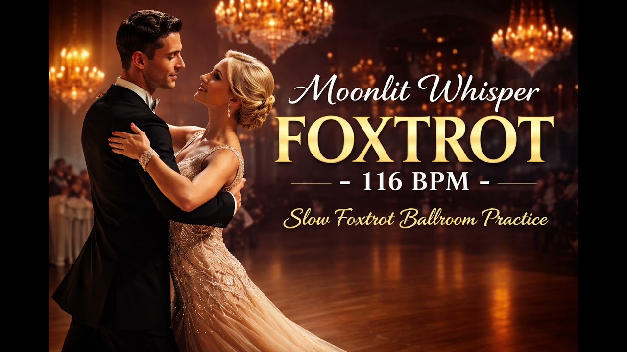 Moonlit Whisper Foxtrot – 116 BPM | Slow Foxtrot Ballroom Practice 