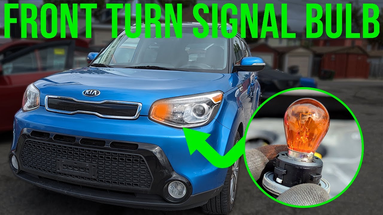 Как заменить лампу переднего указателя поворота - Kia Soul (2014-2019)