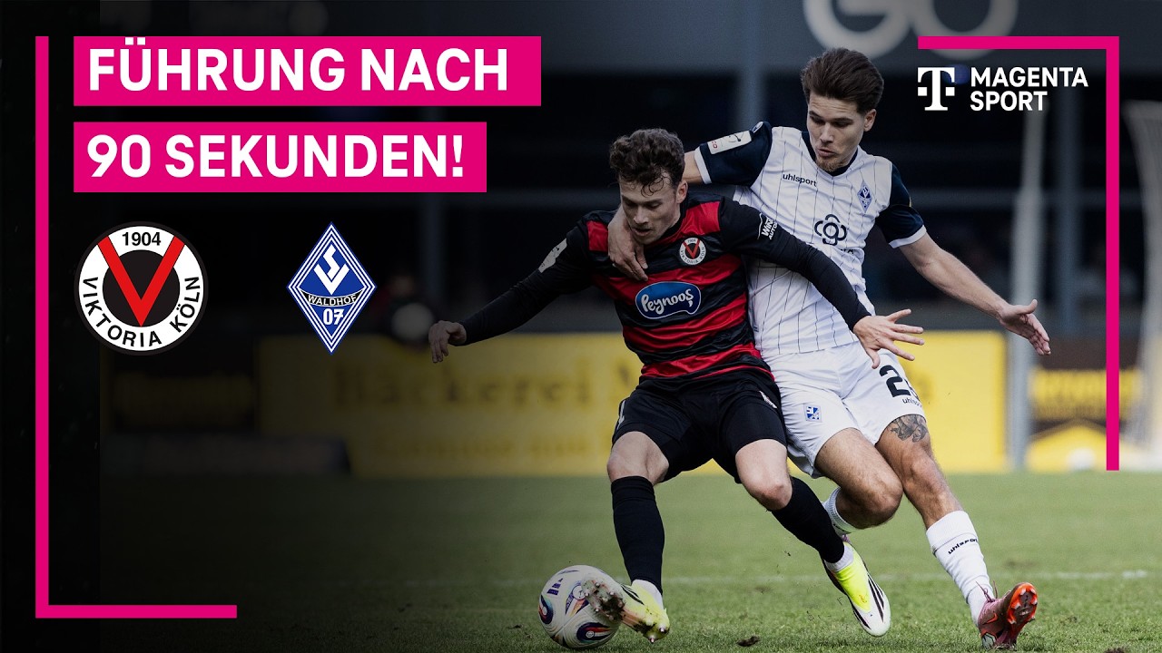 FC Viktoria K&ouml;ln &ndash; SV Waldhof Mannheim, Highlights mit Live-Kommentar | 3. Liga | MAGENTA SPORT