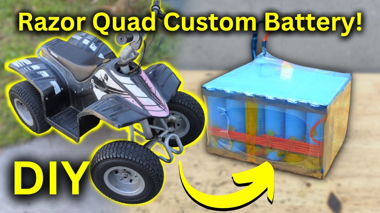 How I Built a Custom Razor Dirt Quad Battery!