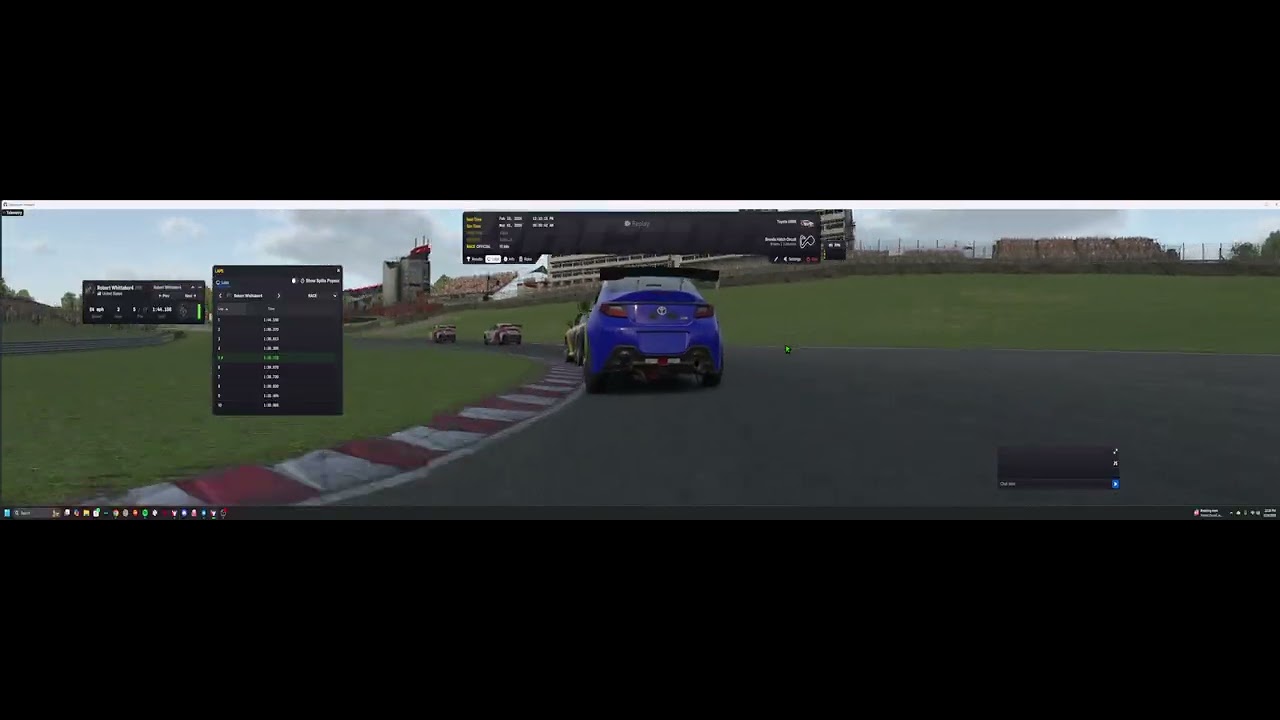 Test I Race Recording