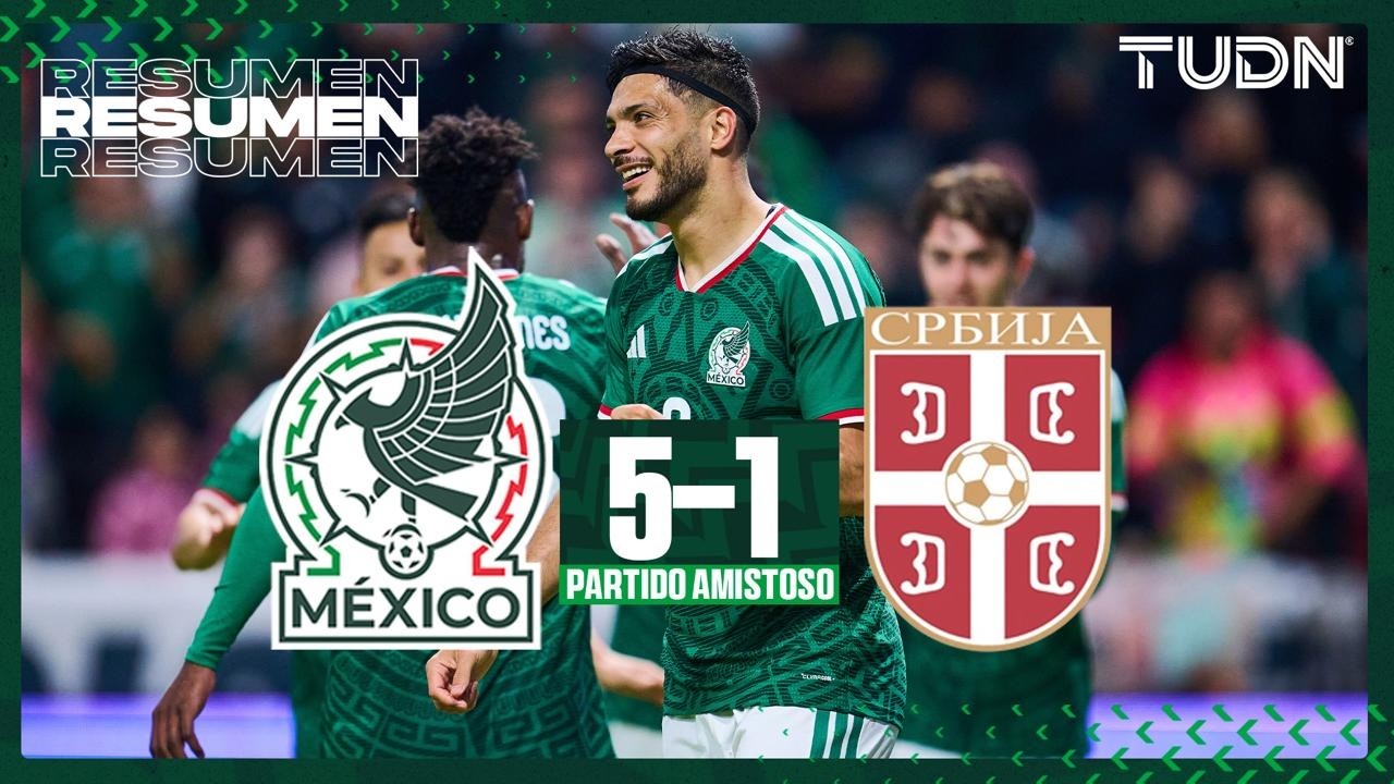 Highlights and Goals - Mexico 5-1 Serbia | International Friendly - Road to the 2026 World Cup | ...