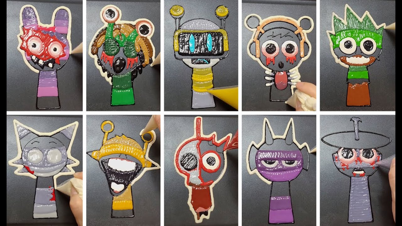 Incredibox Sprunki : Pinkl, Vineria, Fun Bot, Oren, Owakck, Wenda, Simon... pancake art challenge