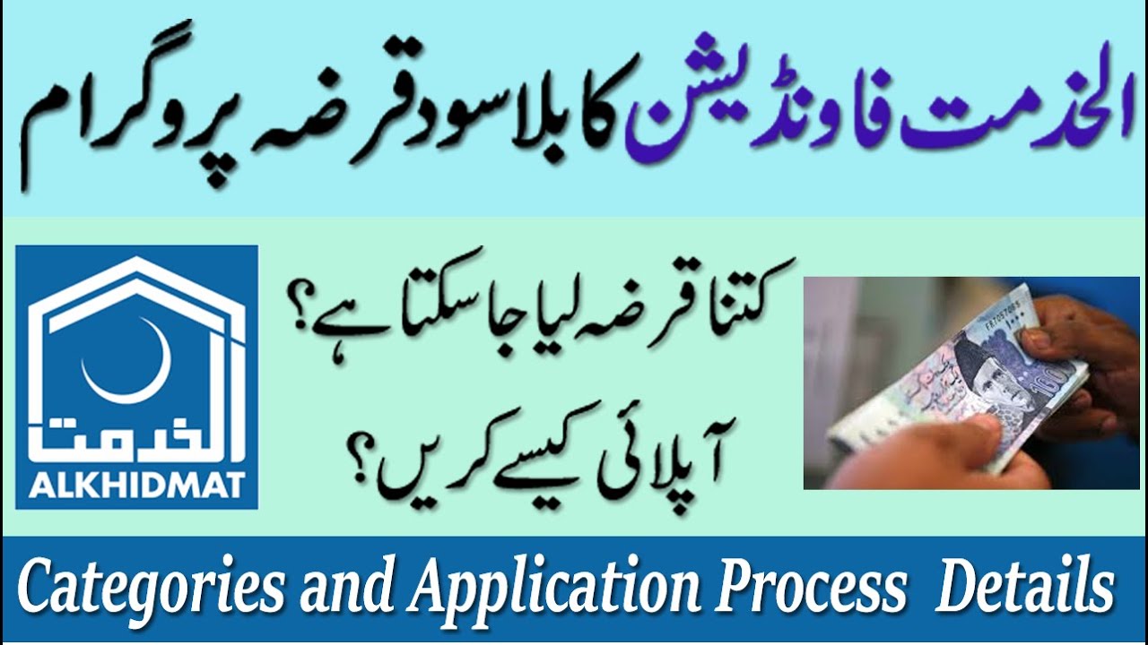 Alkhidmat Foundation Interest Free Loan Program | Alkhidmat Foundation Mawakhat Scheme Details