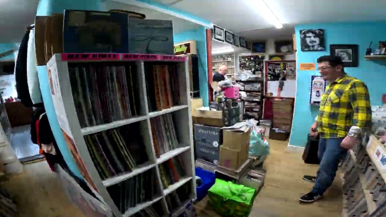 kidderminster horse fair and MR TEE RECORDS rare records shop audit vlog
