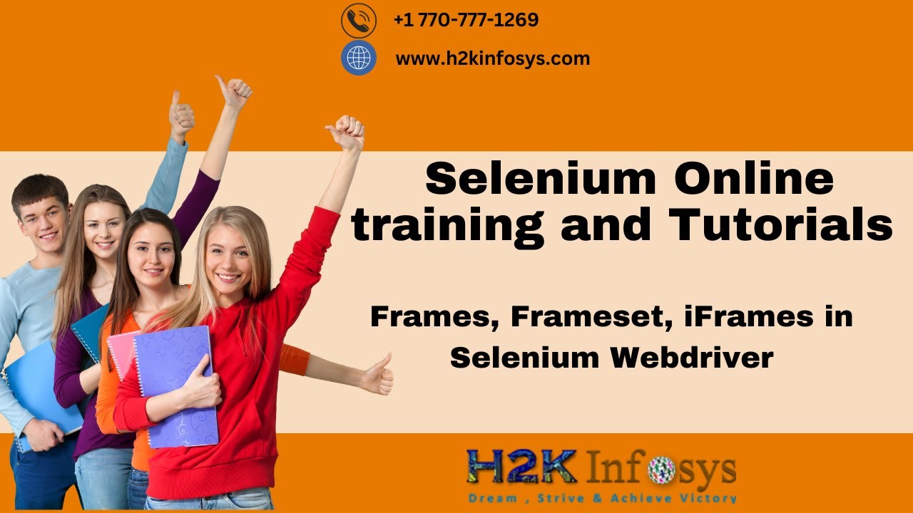 Working with Frames, Frameset, iFrames in Selenium Webdriver |  Selenium Tutorials H2K infosys