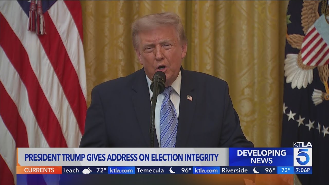 Trump accuses China of accessing U.S. voter data in national address on election integrity