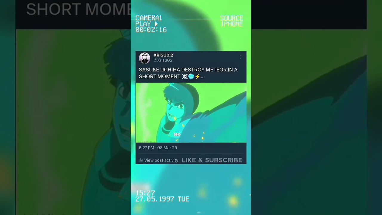 SASUKE UCHIHA DESTROY METEOR IN TEOR IN A SHORT MOMENT ☠️🥶⚡ #anime #naruto #narutoshippuden