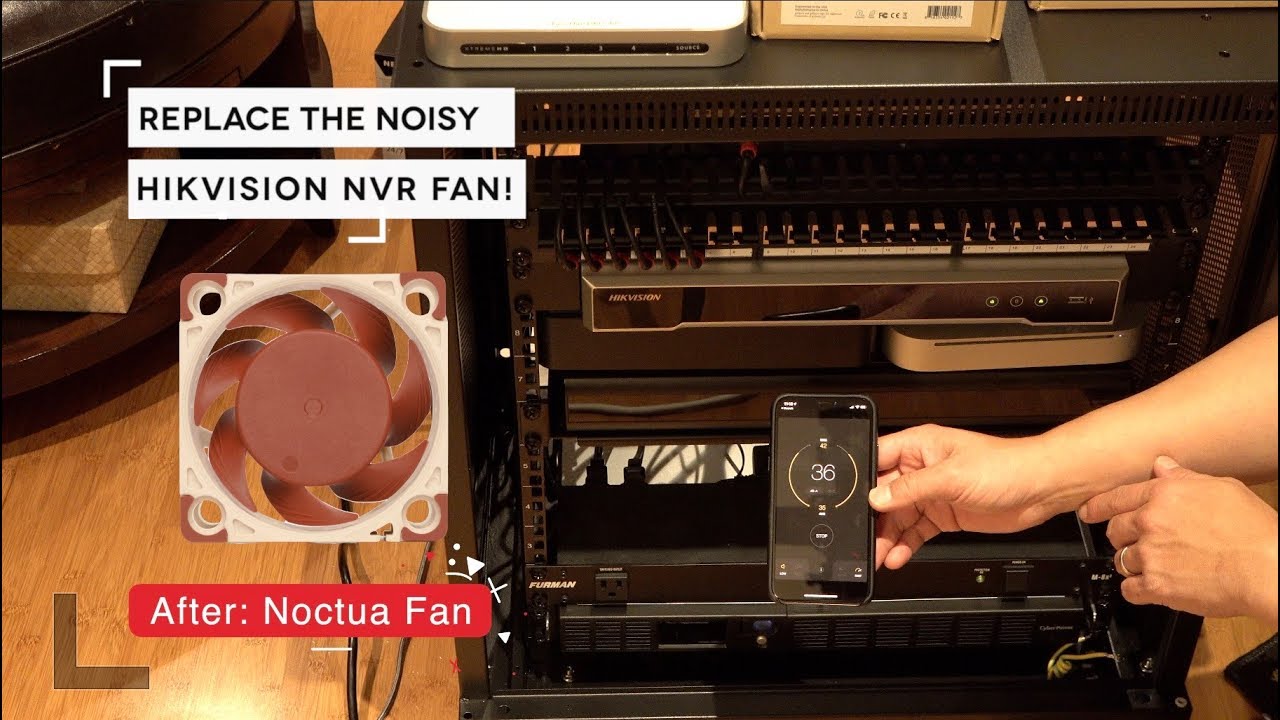 Replacing the Noisy Hikvision NVR Fan without splitting wires