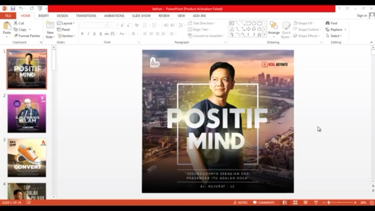 Cara mengedit foto dengan power point