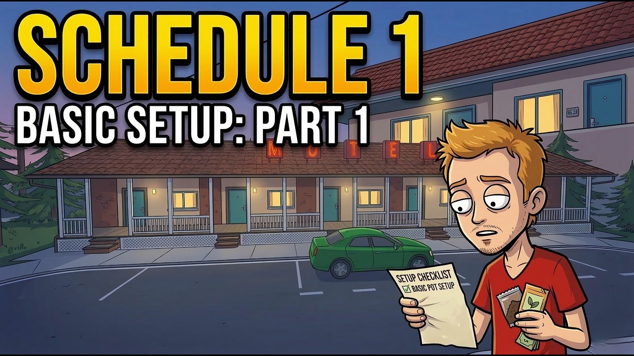 Schedule 1 Gameplay Part 1  - My First Motel Lab Basic Setup Guide (No Commentary)