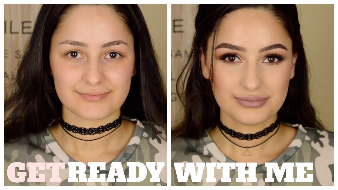 Get ready with me | Full face & Glitzer augen | mwHANNAH
