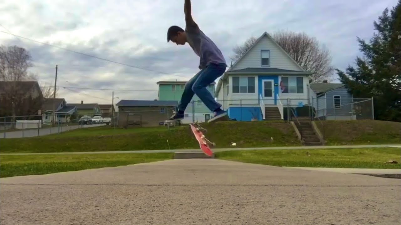 my Heelflip progression! (from nothing to landed)