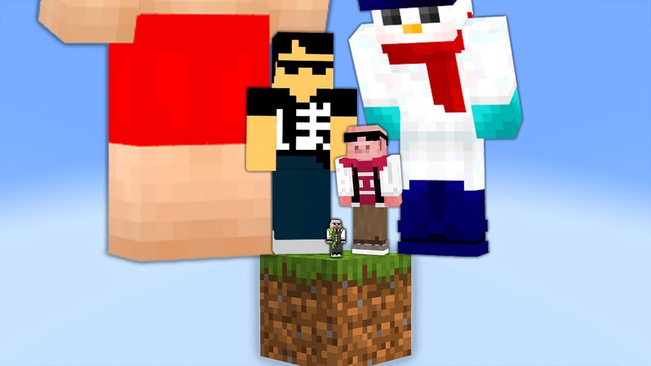 【マイクラ】サイズがバラバラな世界で1ブロックサバイバル