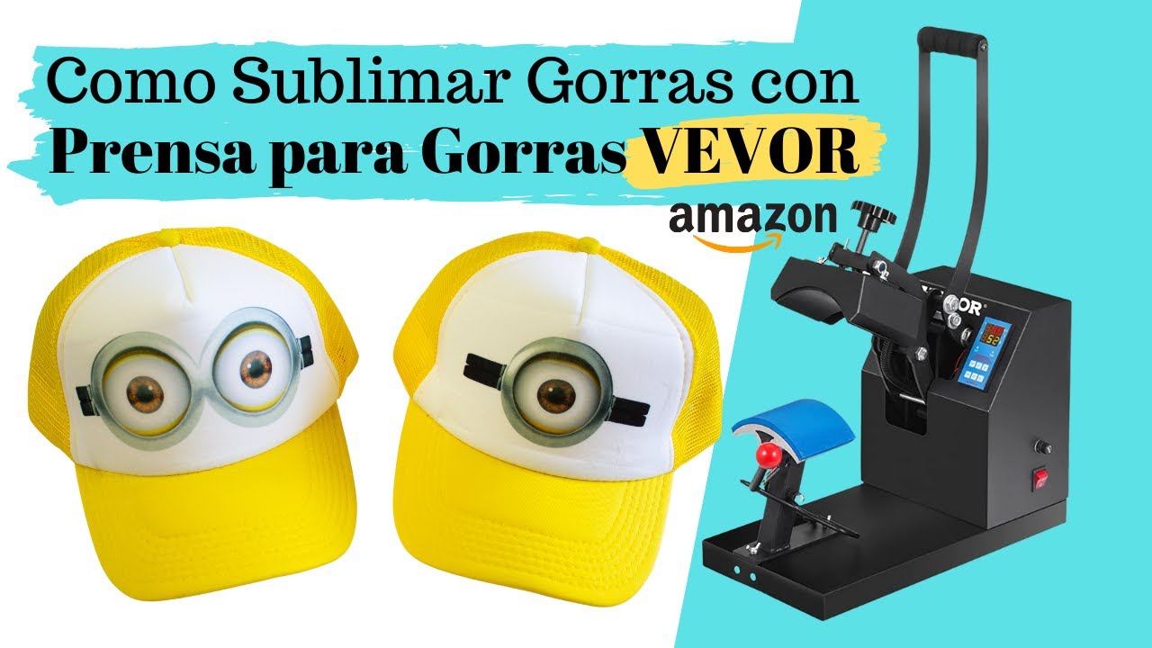 Guia Facil y Rapida de Como Sublimar GORRAS con Prensa Térmica VEVOR | DIY Gorras Personalizadas