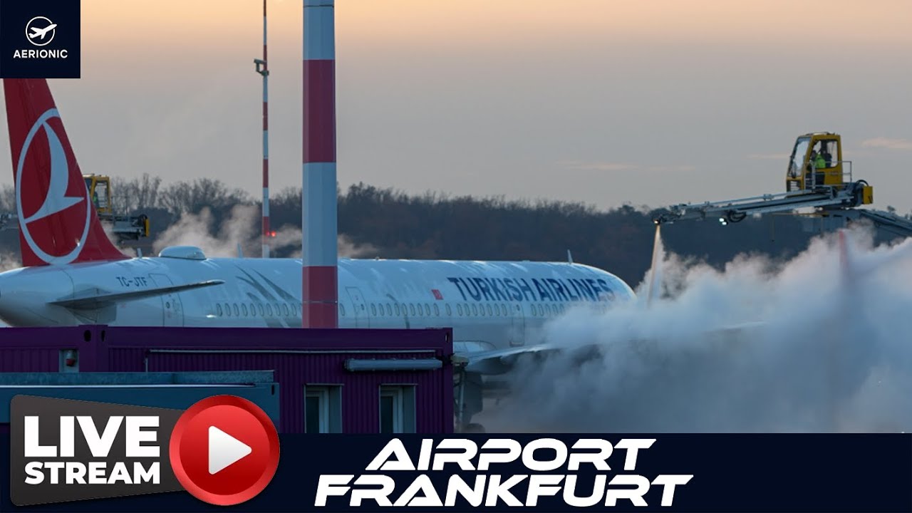 ✈️ LIVE 4K Frankfurt Airport (FRA) &mdash; Freezing Winter Spotting & De-Icing  | 21 Nov 2025