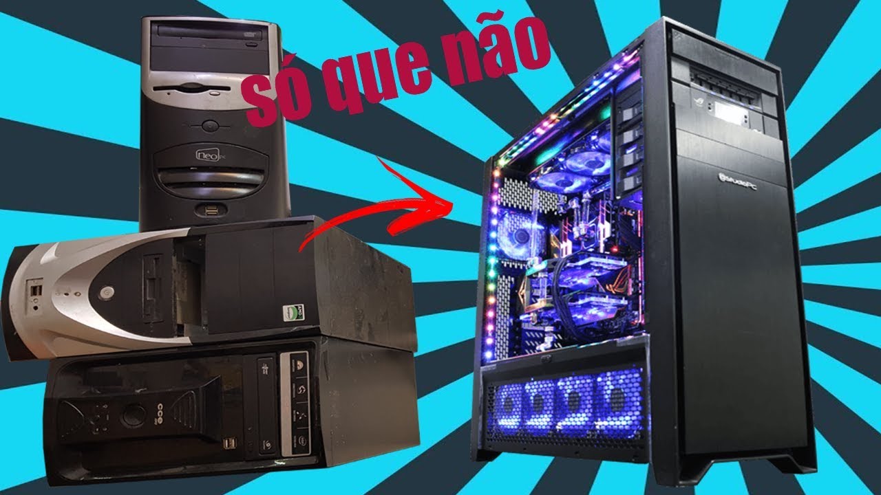 3 COMPUTADORES PARA FAZER 1 SERA QUE FICA BOM ? #PARTE 01