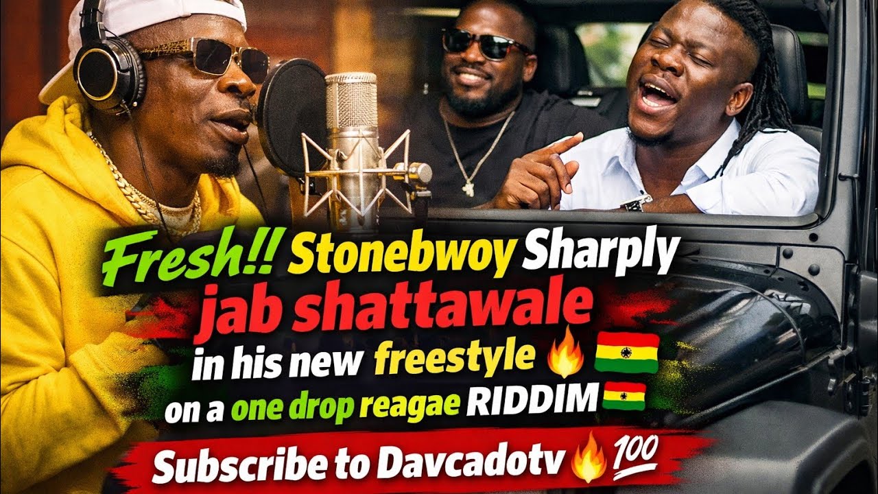 СВЕЖЕСТЬ!! Stonebwoy резко подколол Shattawale в новом фристайле 🔥 #gunnyboy #dancehall #duet