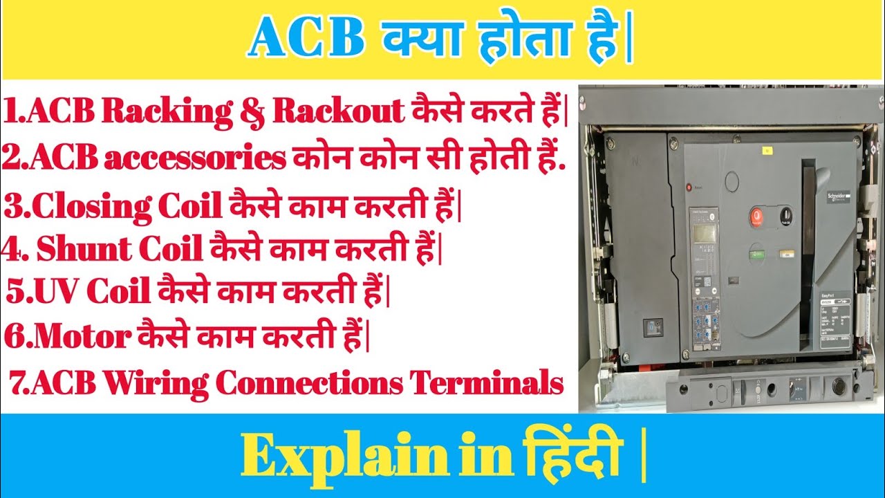 Schneider ACB Accessories Full Details In Hindi|| 💯% Clear|| Full explanation In HINDI