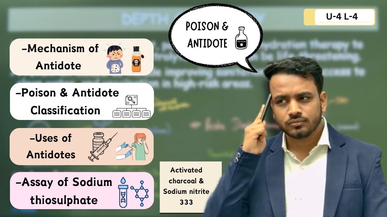 Poison and Antidote | Poison & antidote classification | Assay of sodium thiosulphate #poison