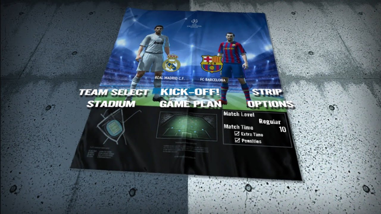 PES 2010 REAL MADRID VS  FC BARCELONA GAMEPLAY