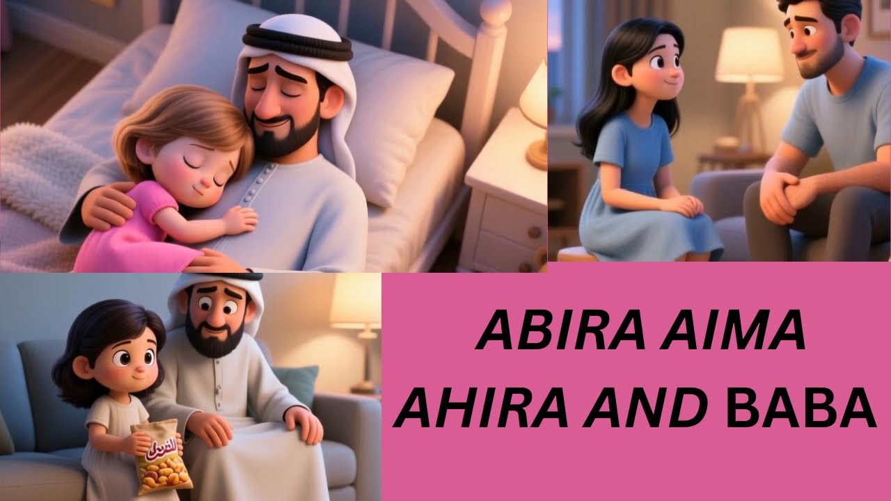 Abira Aima Aahira and Baba a story of bond to learn and understand english 