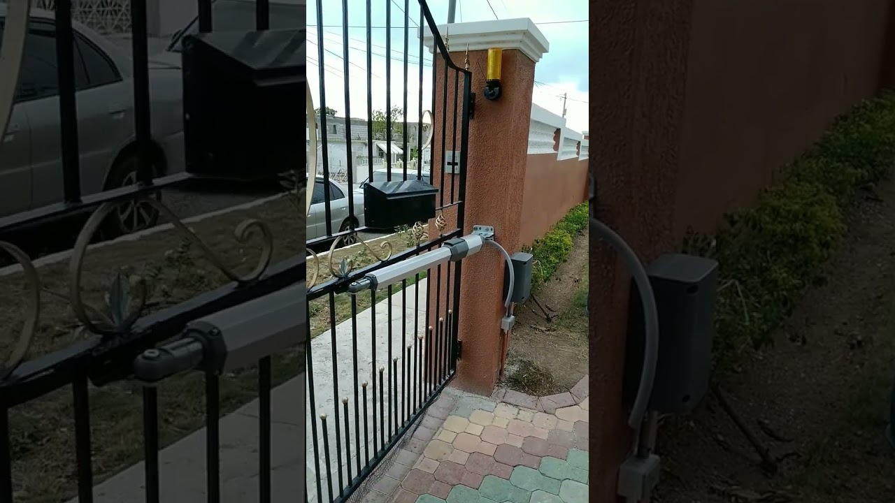 PowerTeck dual swinging gate opener system with WiFi connectivity control