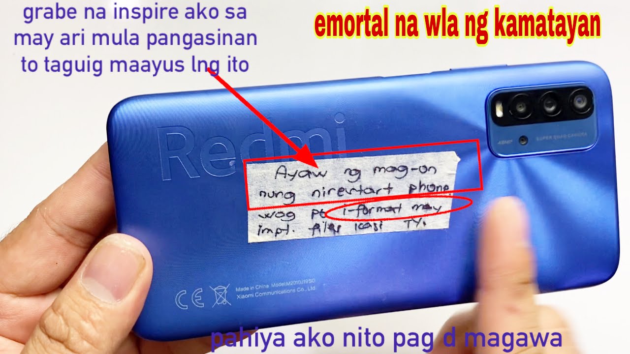 Xiaomi Redmi 9t Namatay sa Restart or Update or na Drain Ganito lang Kadali Gawin | Emortal Repair!