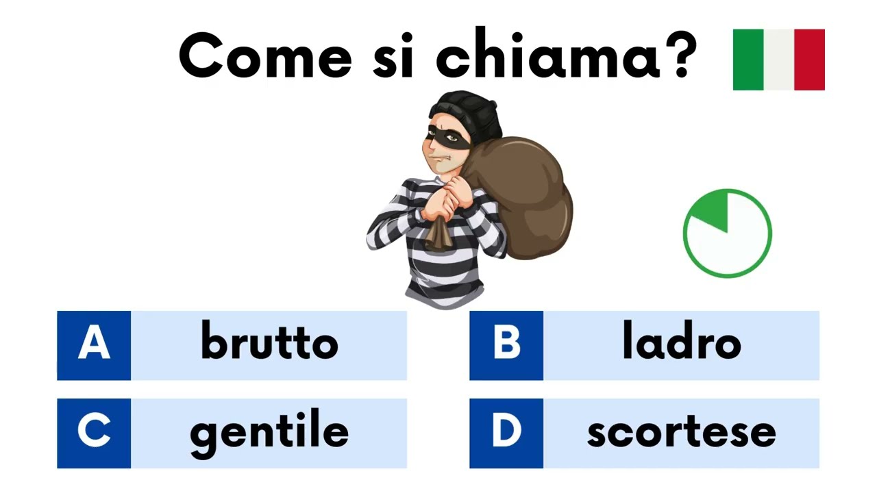 Mixed Italian Vocabulary Quiz  | CAN YOU SCORE 100%?  | #challenge6
