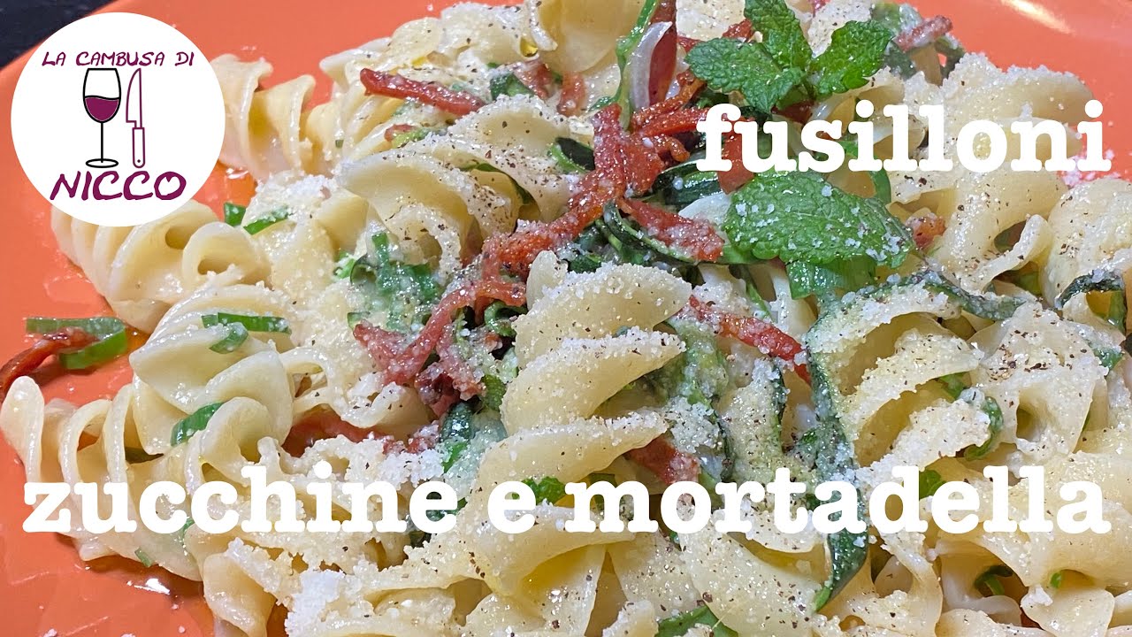 Fusilloni Zucchine e Mortadella
