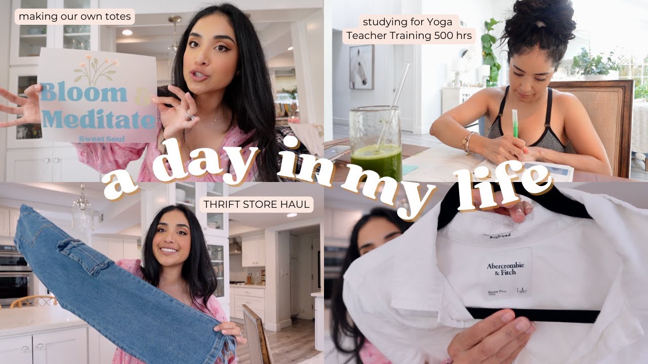 Come Thrifting With Me, More Event Planning, Making Our Own Totes, Healthy Eating + More !