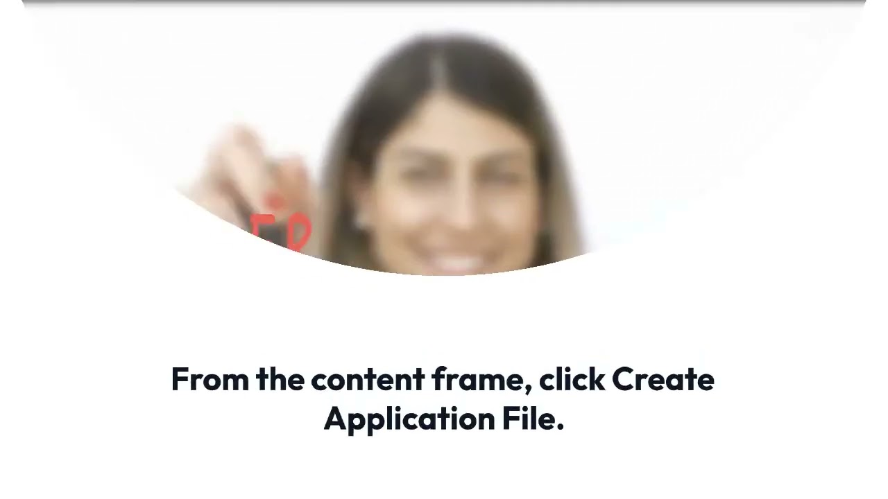How do I create an application file