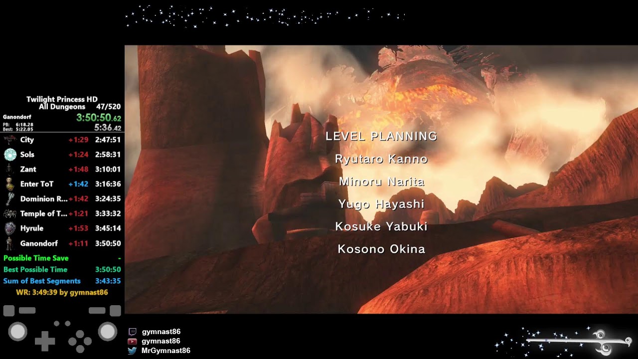 Twilight Princess HD All Dungeons Speedruns